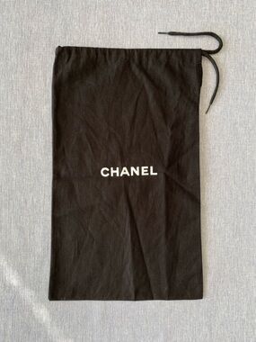 Authentic CHANEL | Cotton Logo Drawstring Dust Bag